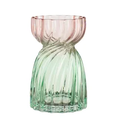 Vaas glas Alison groen 20 x 13 cm