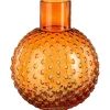 Vaas glas Dionne oranje 28 x 22 cm