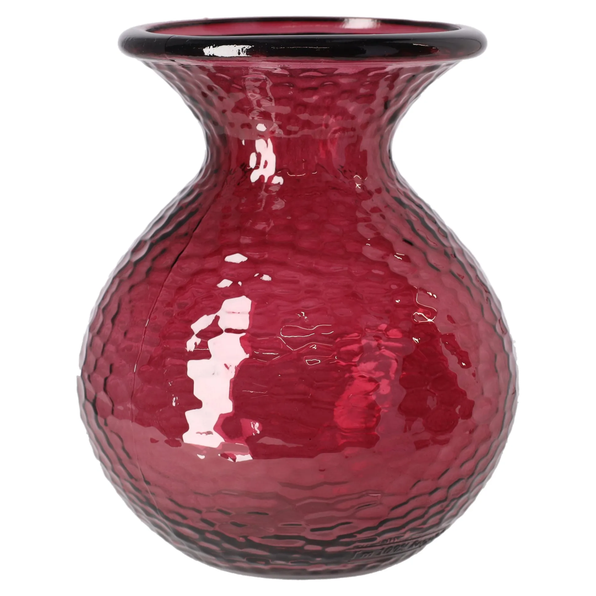 Vaas glas Verdal bordeau x 24 x 20 cm