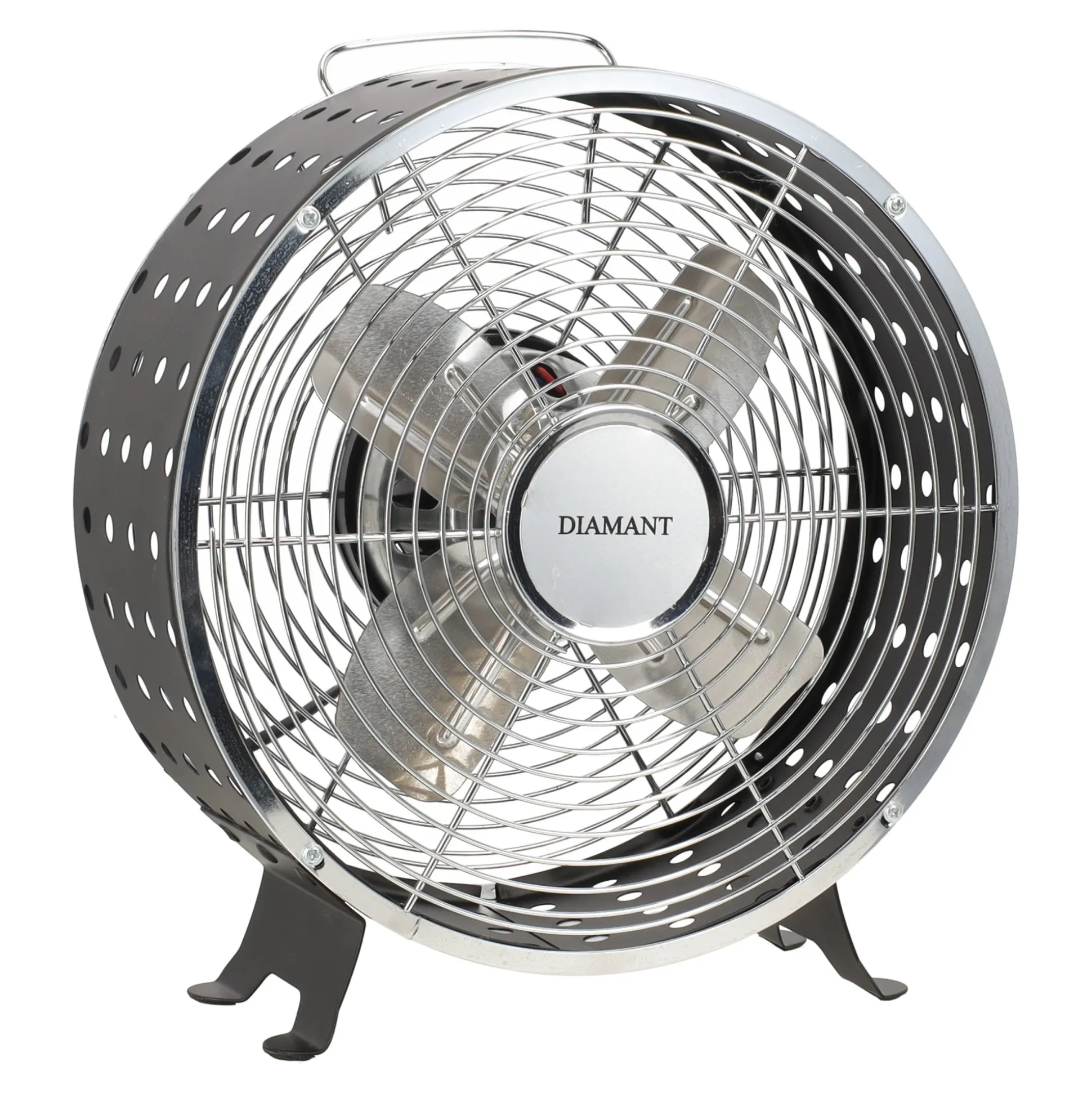 Ventilator retro zwart Diamant