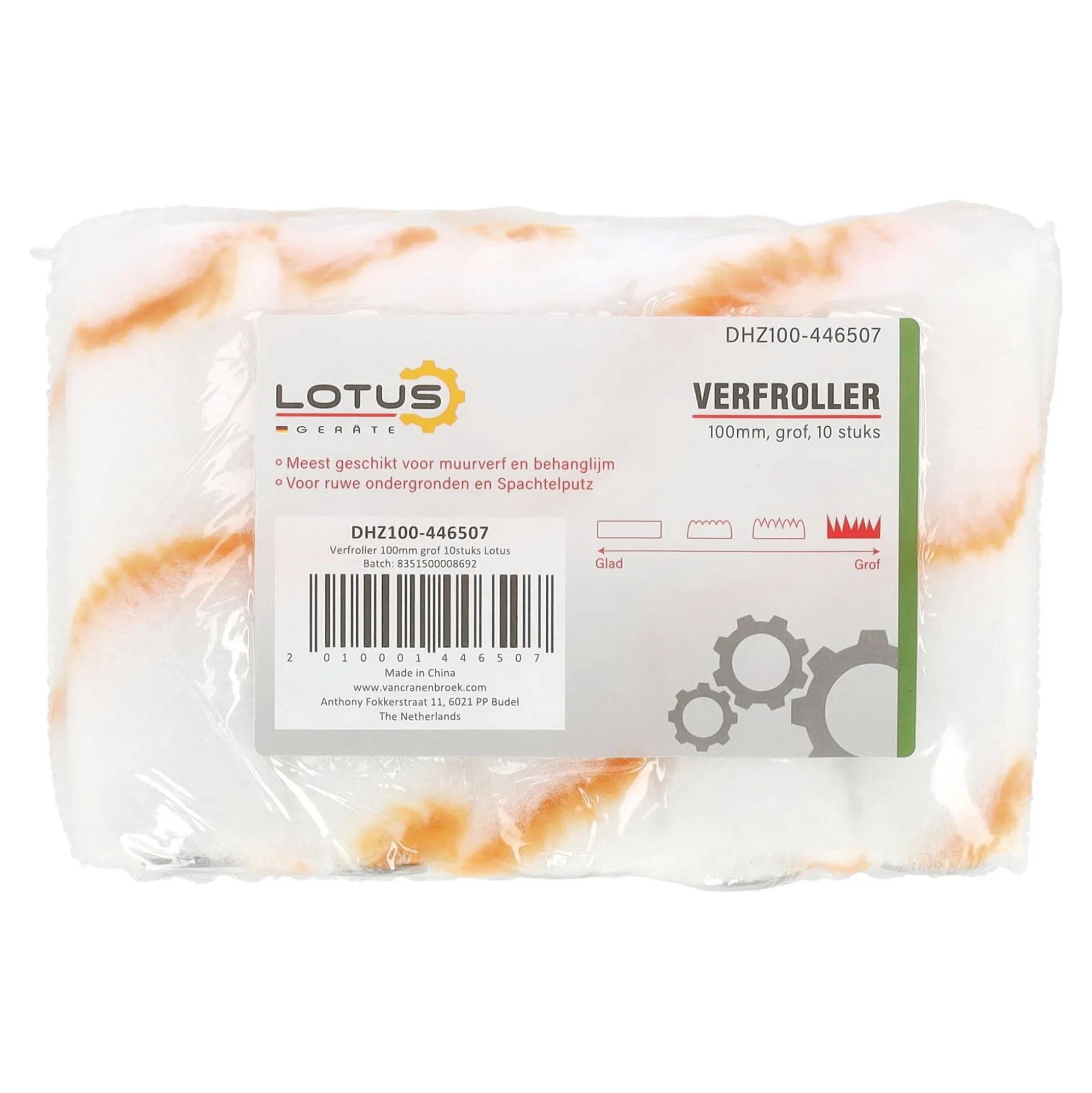 Verfroller grof 100 mm 10st. Lotus