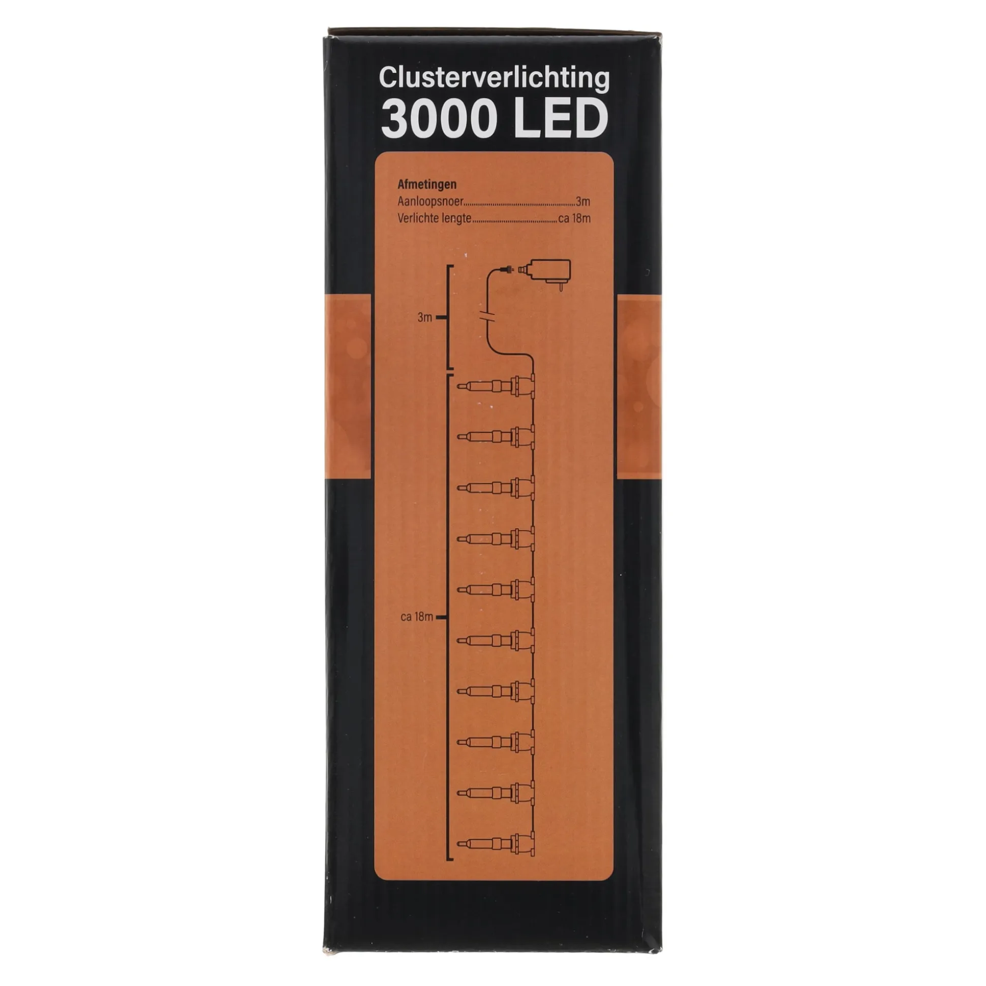Verlichting cluster 3000 LED classic gold