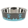 Voederbak 21cm Splash blauw