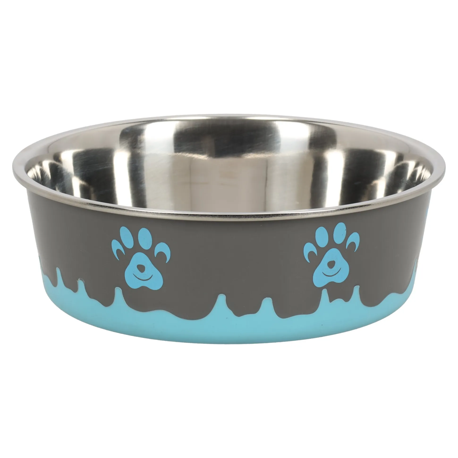 Voederbak 21cm Splash blauw