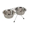 Voederbak duo met houder 16cm