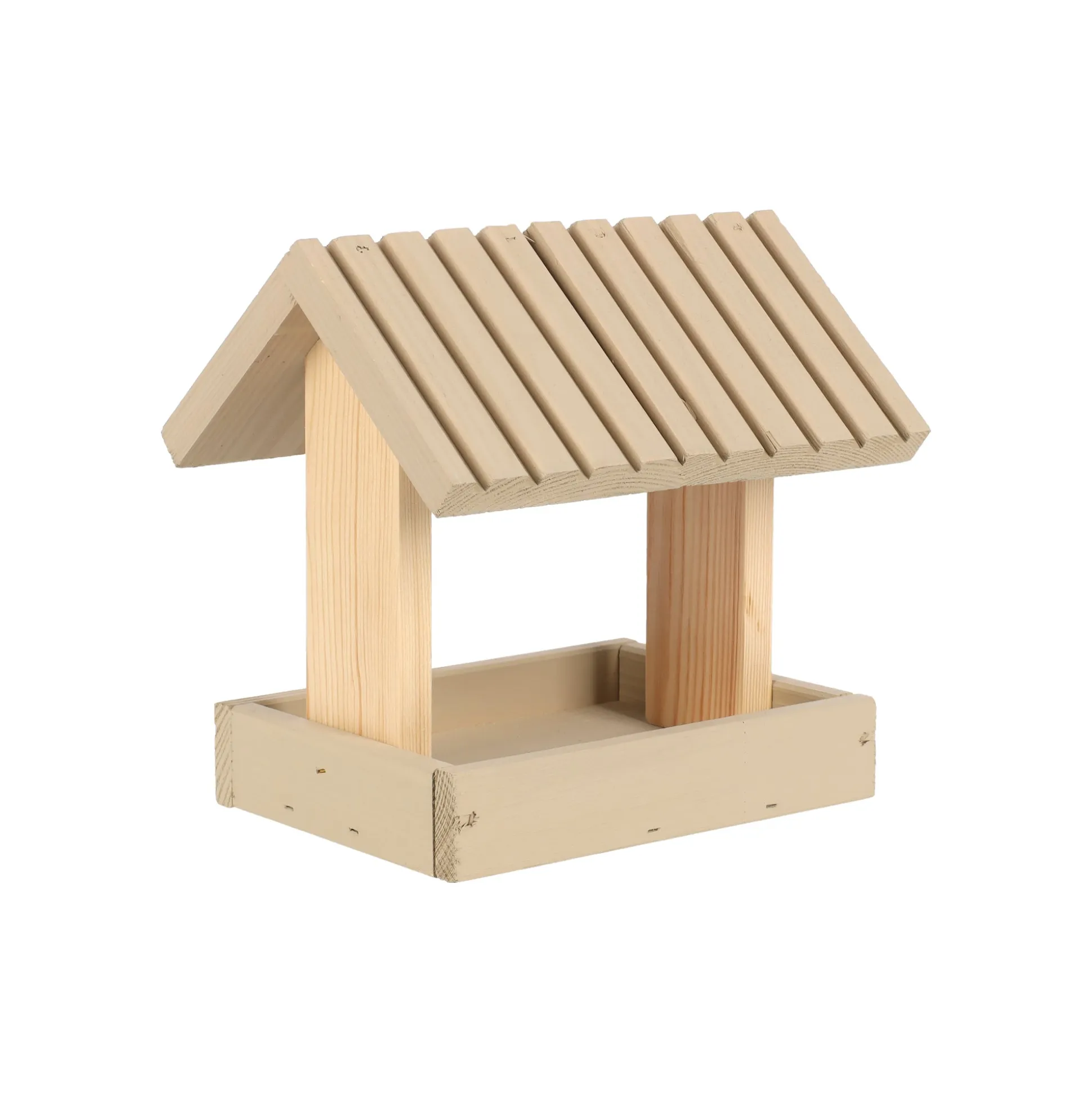 Voederhuis hang 23x19cm naturel/beige