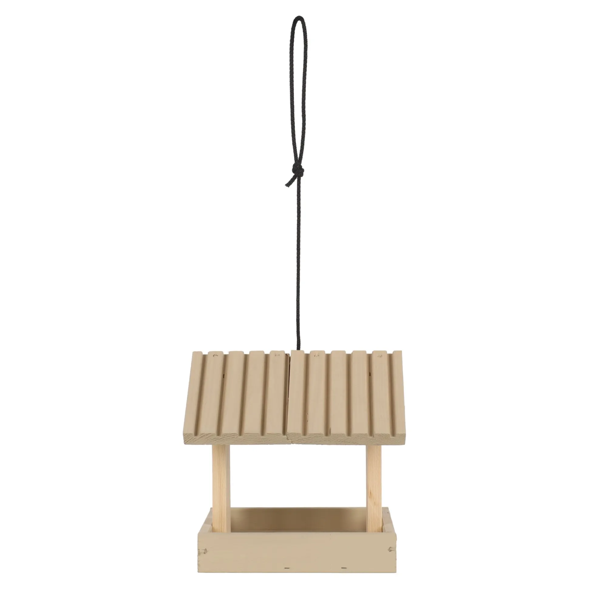 Voederhuis hang 23x19cm naturel/beige