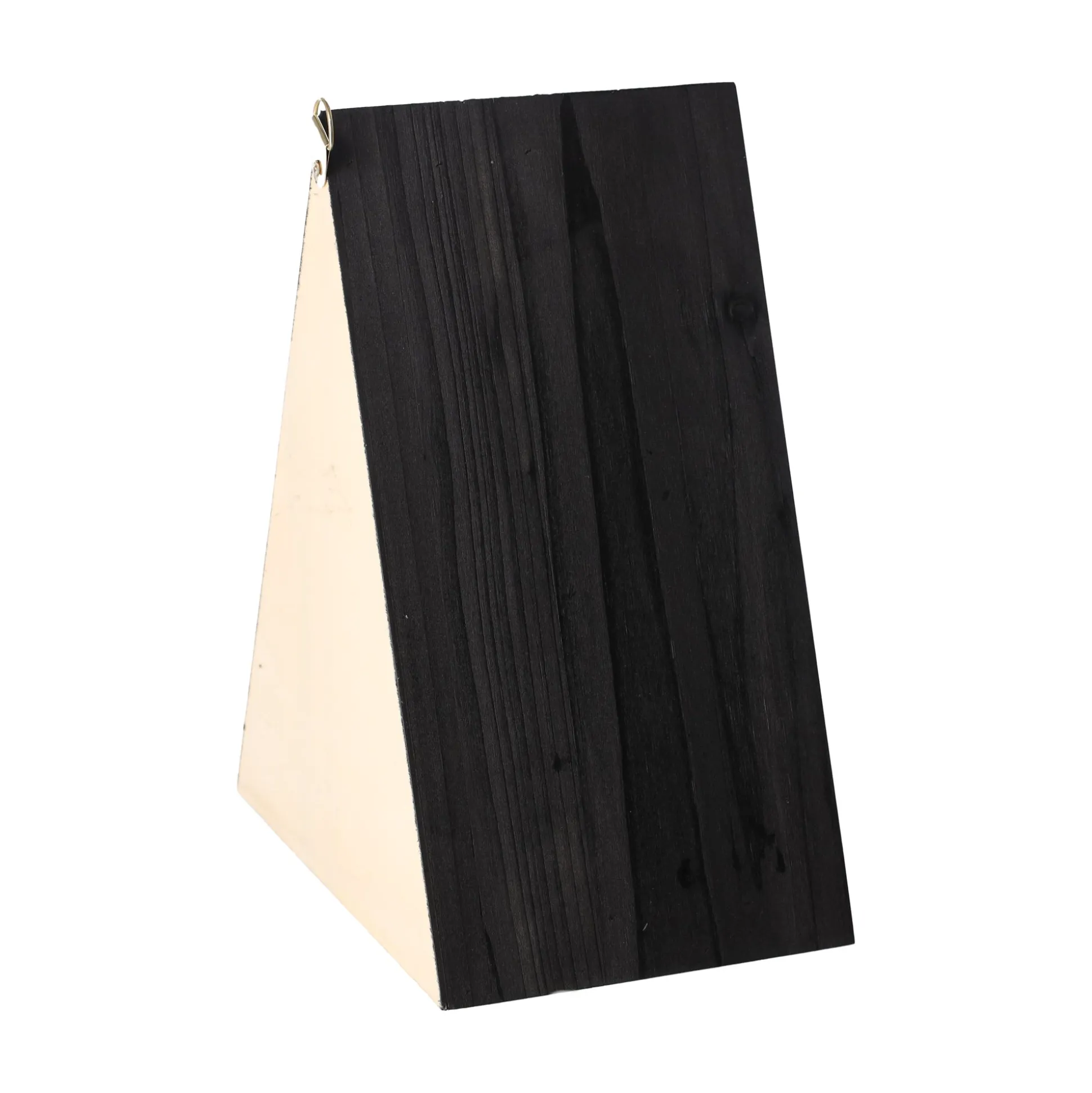 Voederhuis Zilan hout natuur/zwart