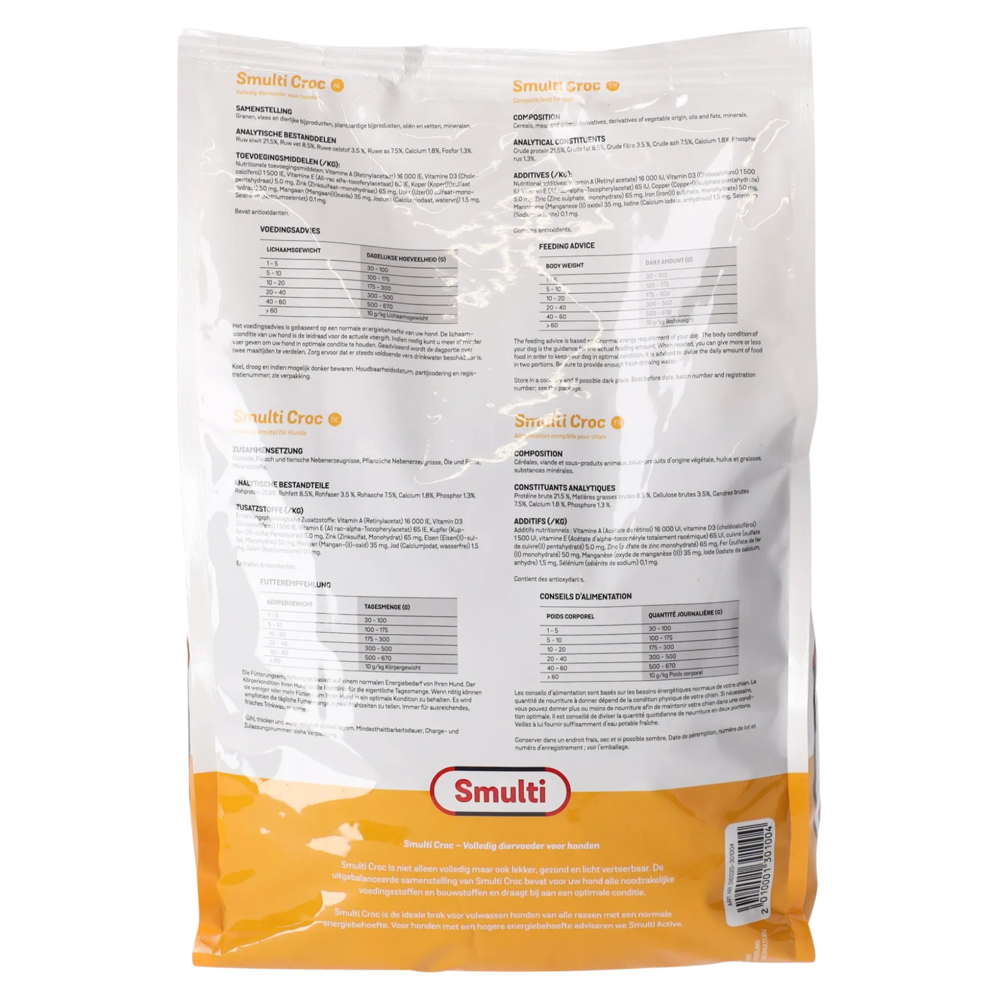 Voer hond Croc 3kg Smulti