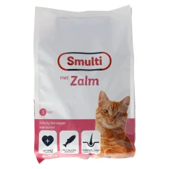 Voer kat adult zalm 3kg Smulti