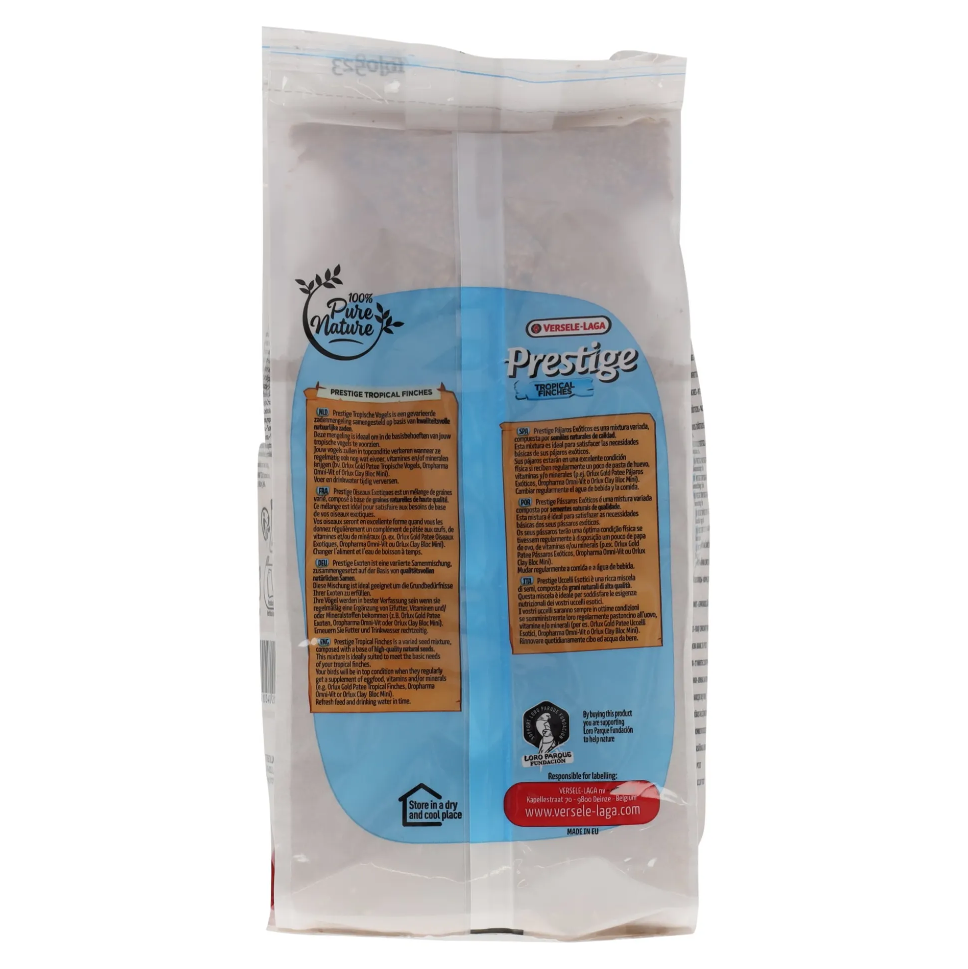 Voer voor tropische vogels 1kg Prestige