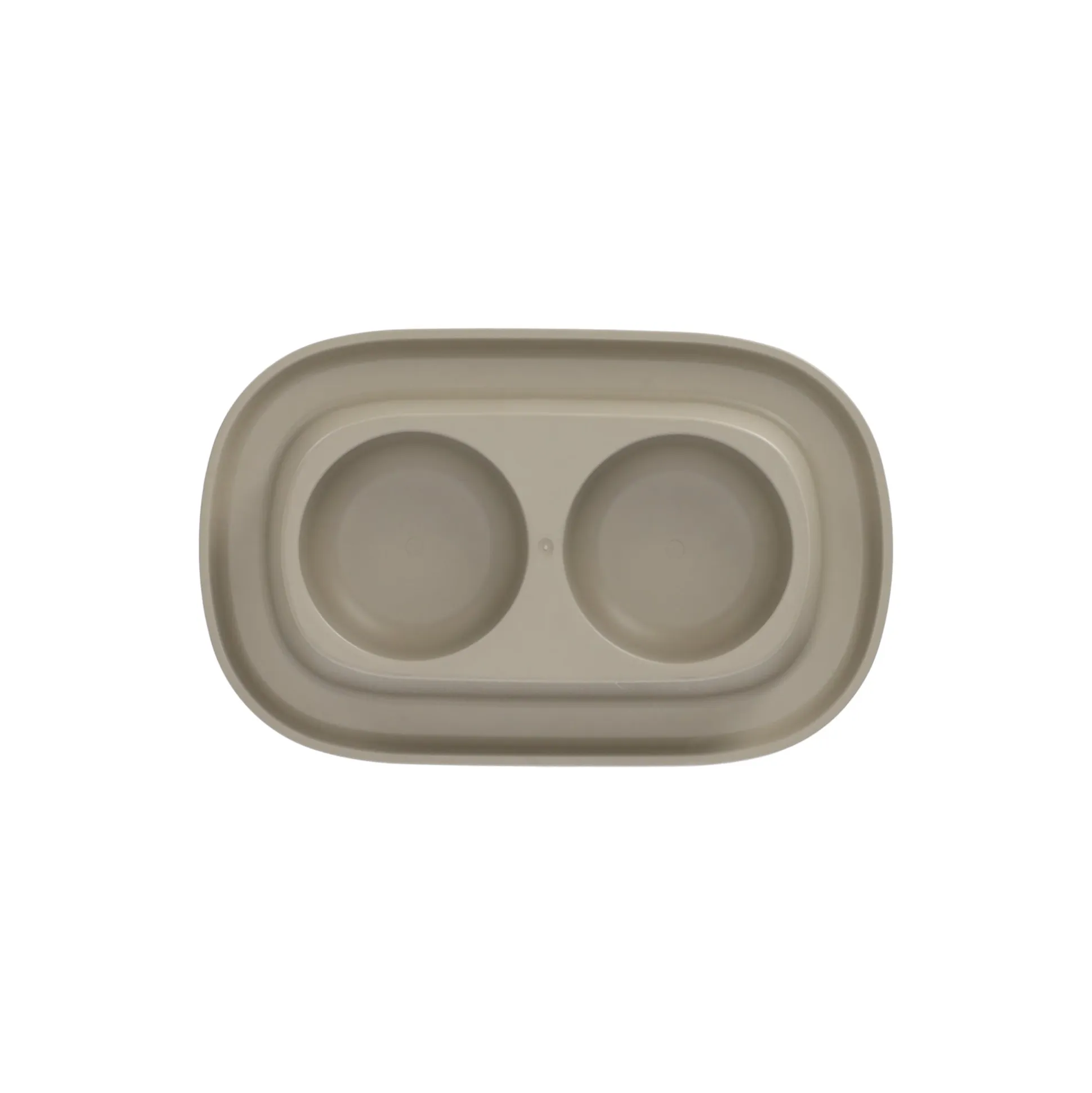 Voerbak Ilko duo taupe 2x200ml FP