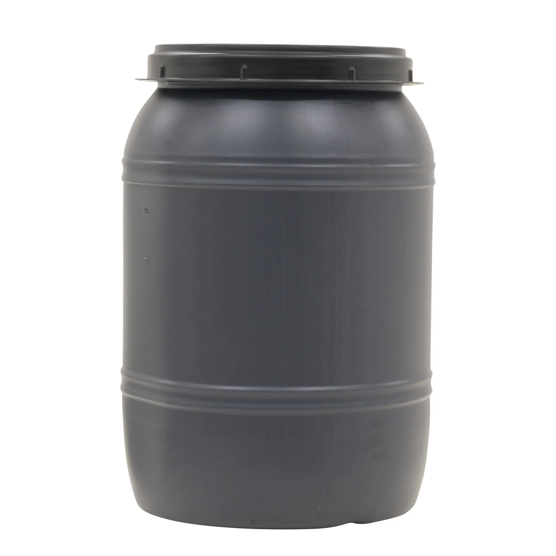 Voerton met schroefdeksel 60 L zwart