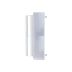Voliere voerbak plastic 20 cm wit