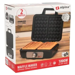 Wafelijzer 1000W Alpina