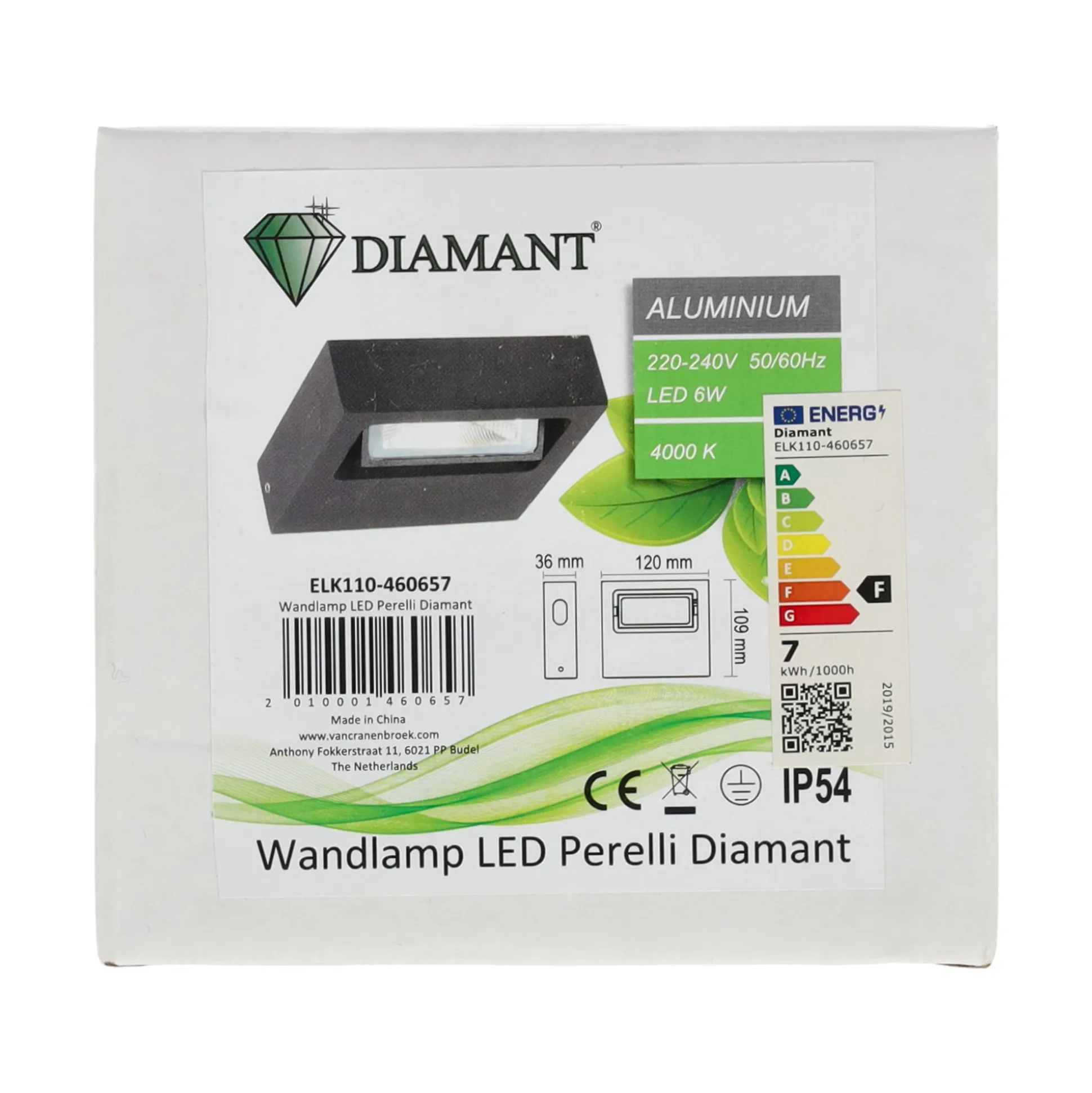 Wandlamp LED Perelli Diamant