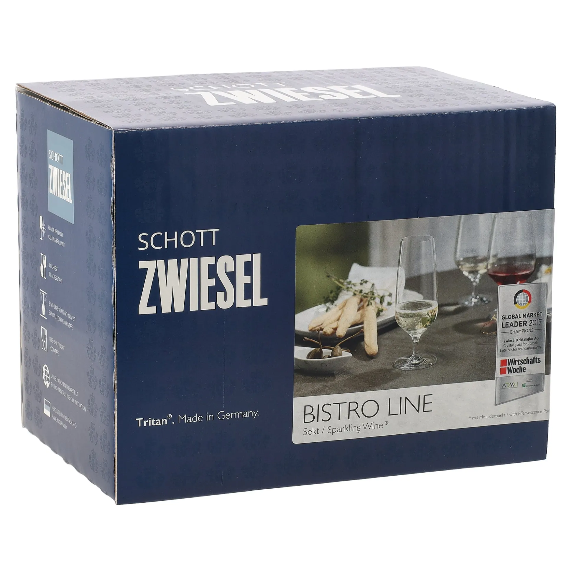 Wijnglas Sparkling 277ml 6st