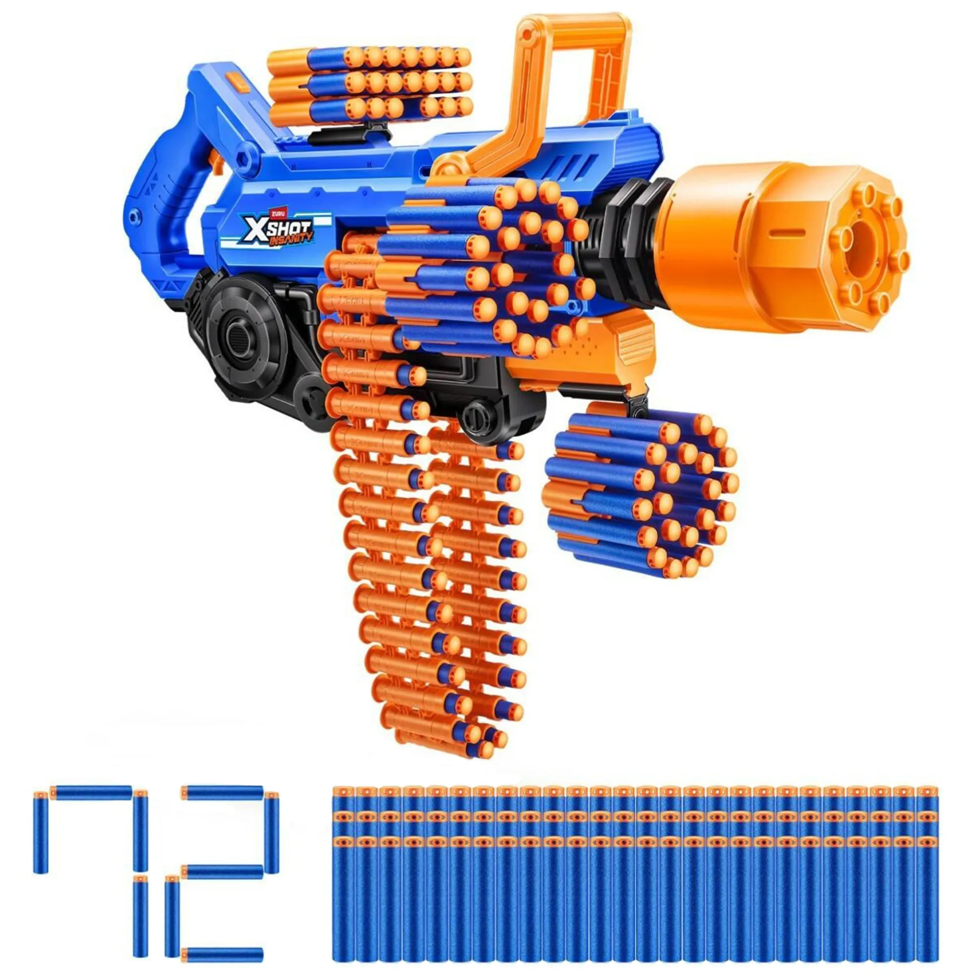 X-Shot insanity smoking barrel met 72 darts