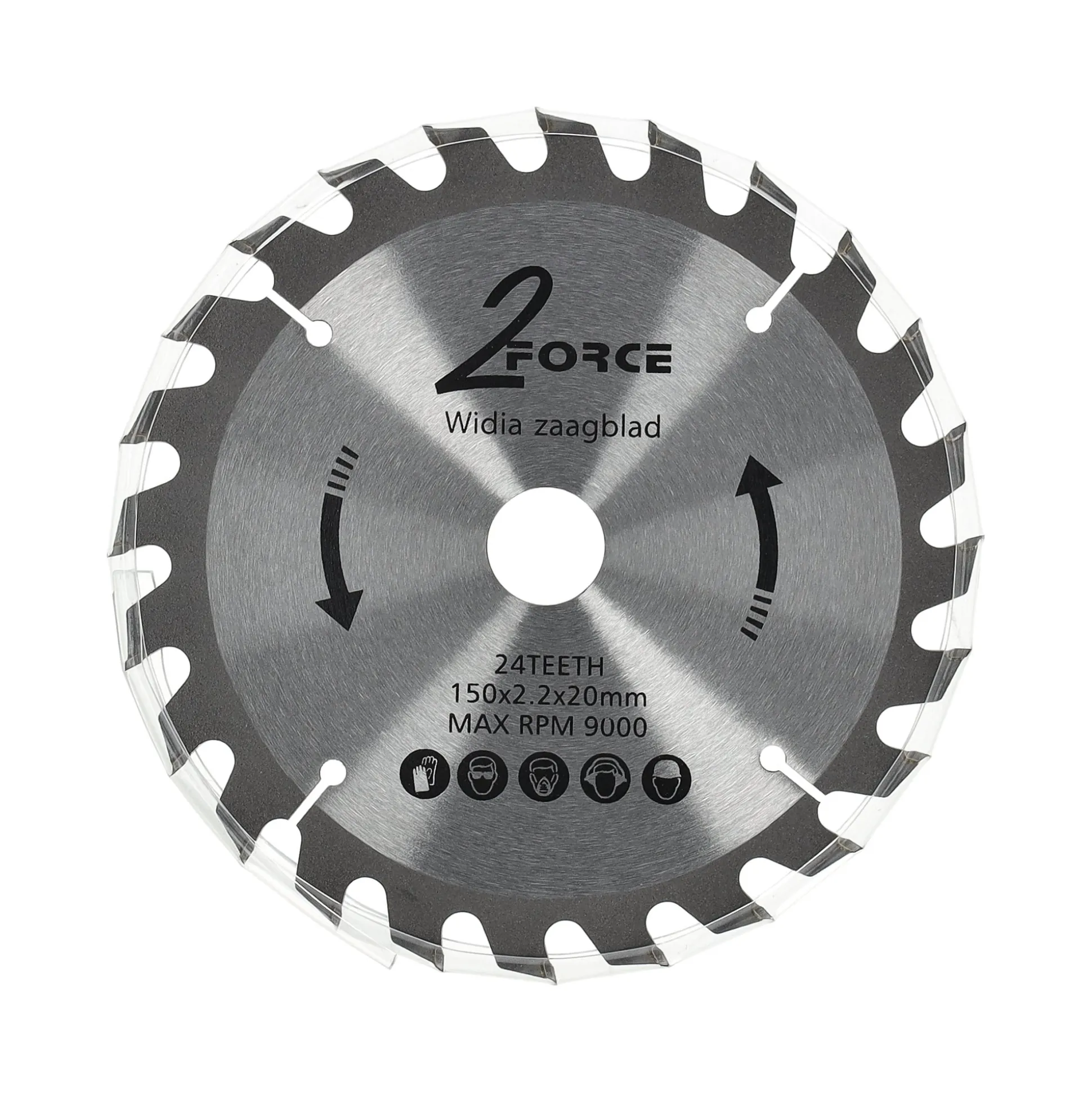 Zaagblad Ø150 mm 20as 24T 2-force
