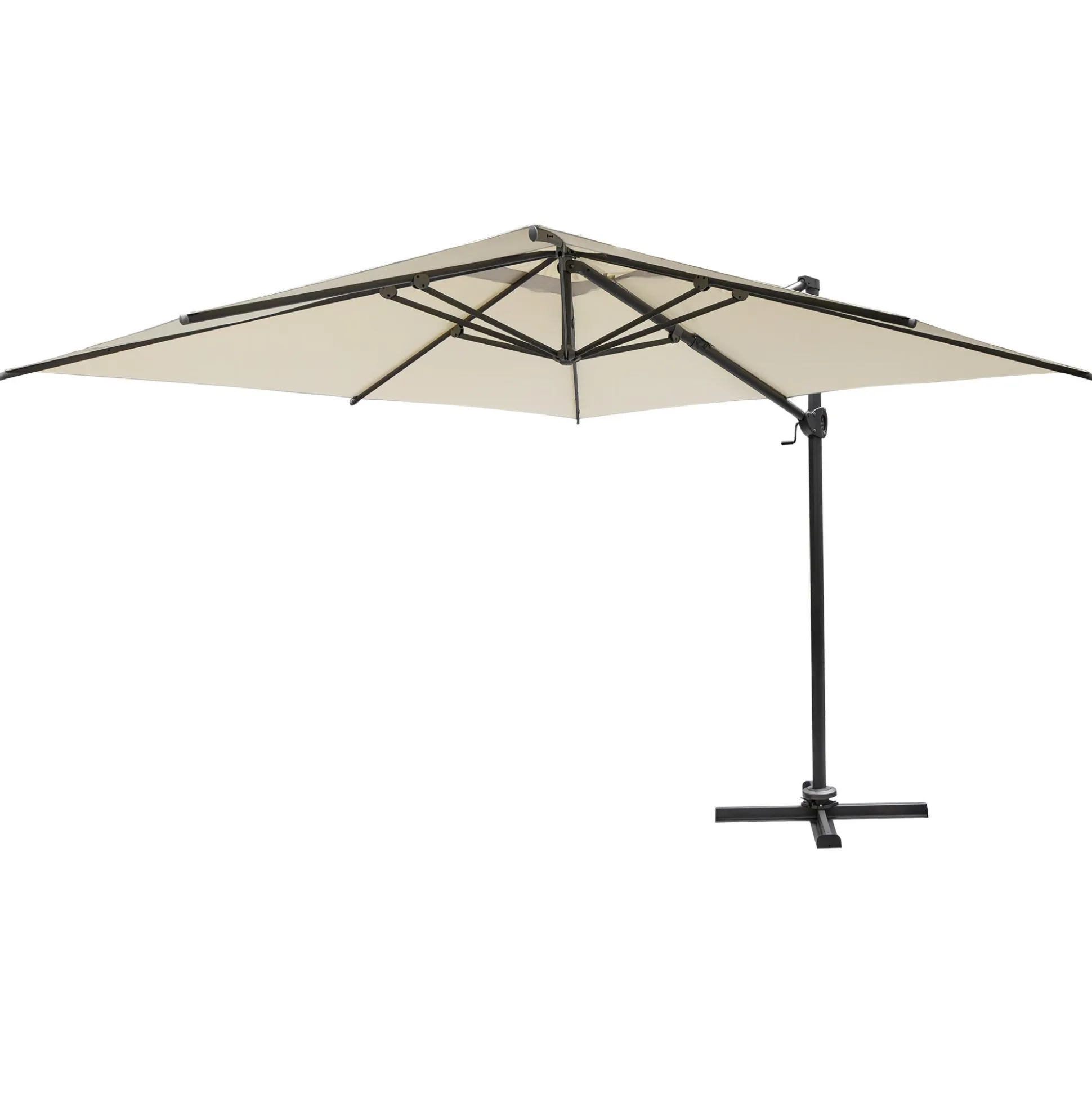 Zweefparasol roma 3x3m zand